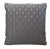 Custom-tailored pillow by Mike Seratt of The Prized Pig, in a cotton-blend, modern abstract, optical fabric, featuring a...