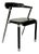 Sculptural Chair in Steel, Wood and Leather, Germany, 1980s For Sale