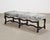 French Ralph Lauren "Os De Mouton" Leather Cowhide Upholstered Bench For Sale - Image 3 of 18