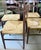 Mid-Century Modern French Country Dining Chairs With Rush Seats For Sale - Image 3 of 9