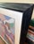 Pink Vintage Framed Isaac Maimon Corner Cafe Figurative Lithograph Art For Sale - Image 8 of 16