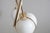 Round muguet pendant lamp by jennifer midoz dimensions: ø 24 x h 25 cm materials: blown glass, pale gold on polished...