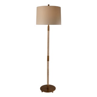 Tivoli Marble Natural/Brass Floor Lamp For Sale