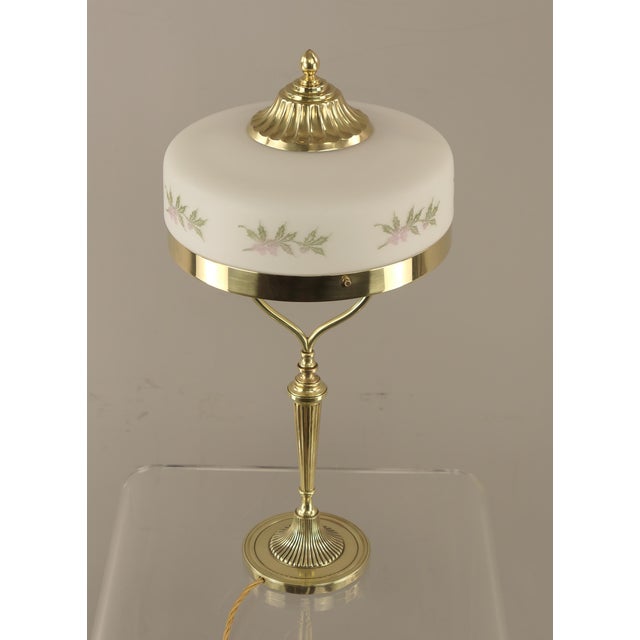 Art Nouveau Ladies Table Lamp in Brass, 1890s For Sale - Image 3 of 18