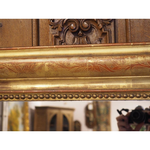 Large 19th Century French Giltwood Louis Philippe Style Mirror, 70.4 X 48 Inches For Sale - Image 10 of 18