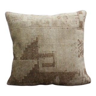 Turkish Vintage Rug Decorative Pillow Cover - 19.5"x19.5" For Sale