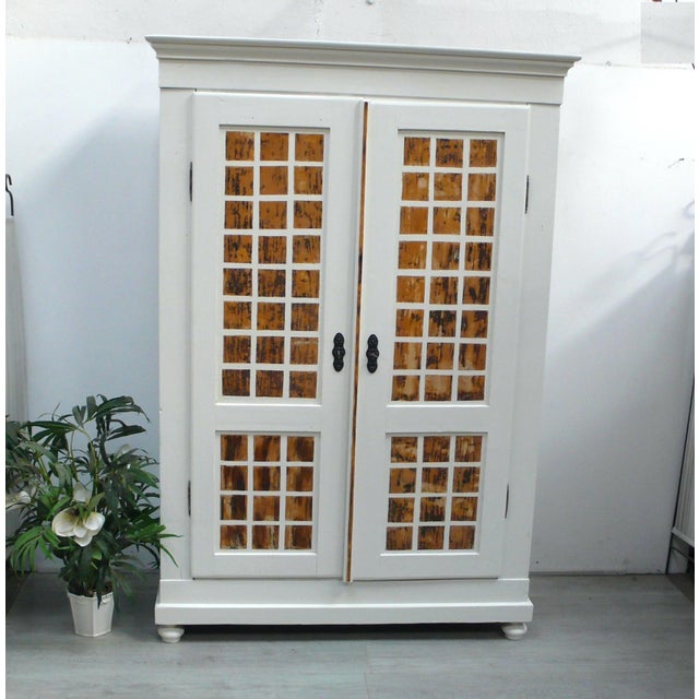 Two-Door Wardrobe in Natural Wood, 1880s For Sale - Image 3 of 7