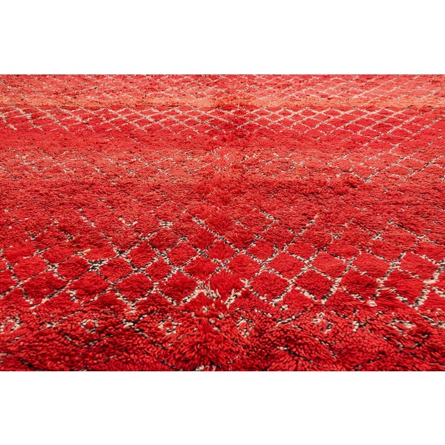 Mid 20th Century Vintage Beni M'Guild Moroccan Rug, 06'10 X 09'11 For Sale - Image 5 of 10