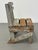 American 1940s Hand-Built Primitive Painted Chair For Sale - Image 3 of 9