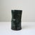 Early 21st Century Handbuilt Organic Sculptural Pinched Square Rim Ceramic Vase in Dark Teal Glaze With Ribbed Relief Pattern For Sale - Image 5 of 18
