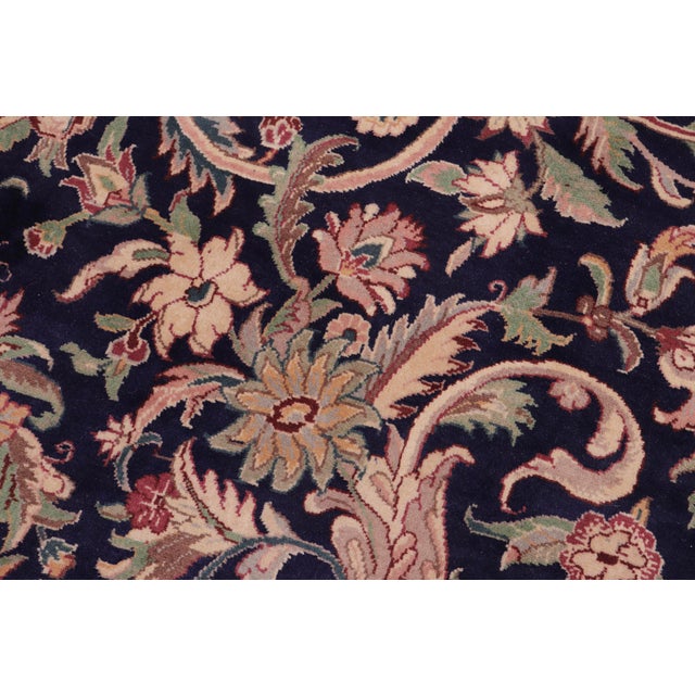 Shabby Chic Tamour Pak-Persian Blue/Red Wool Rug - 10'2'' X 14'1'' For Sale In New York - Image 6 of 8
