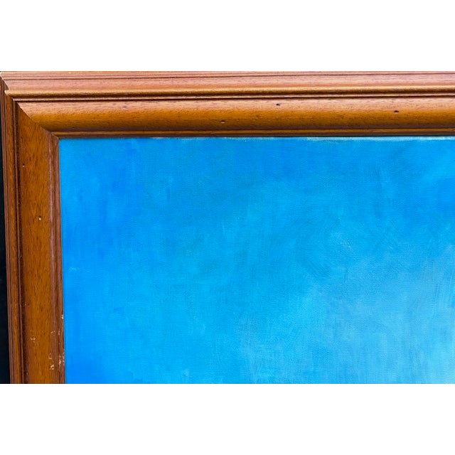 Wood Large American Oil on Canvas - The Dream - Signed and Dated For Sale - Image 7 of 9