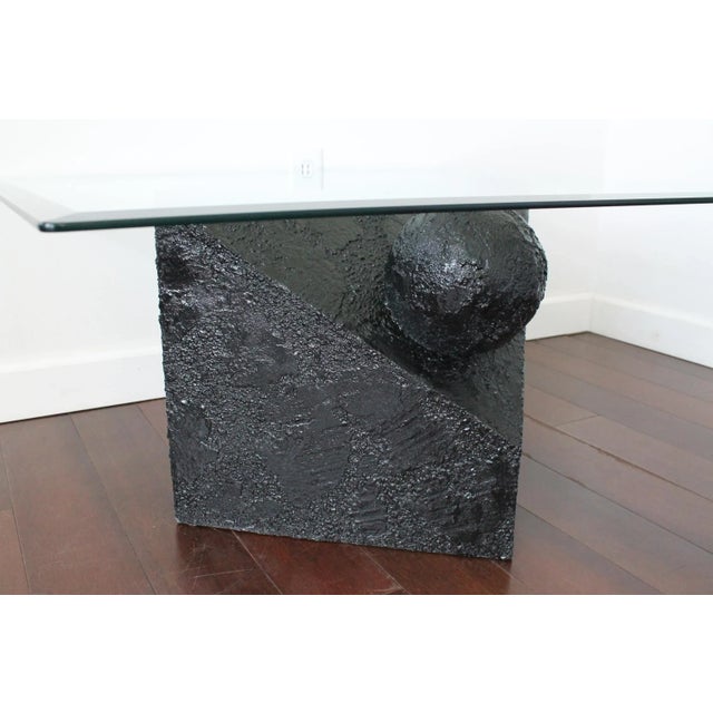 1980s 1980s Postmodern Coffee Table and Side Tables Set of 3 For Sale - Image 5 of 12