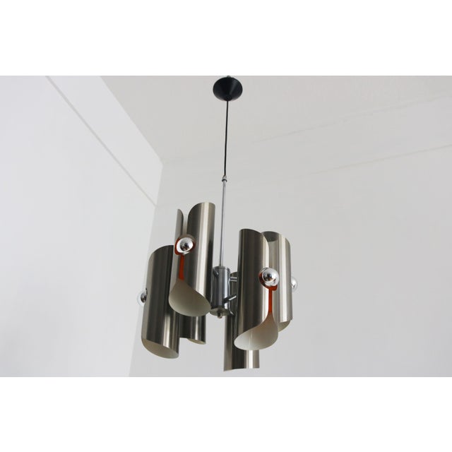 Mid-Century Modern Mid-Century Model D-156 Chandelier by Polam-Bielsko, Poland, 1970 For Sale - Image 3 of 11