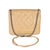 Chanel Vintage Beige Quilted Lambskin Square CC Flap Bag For Sale - Image 4 of 9