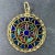 1950s French 18 Karat Yellow Gold and Enamel Window Plique a Jour Pendant Medal, 1950s For Sale - Image 5 of 18