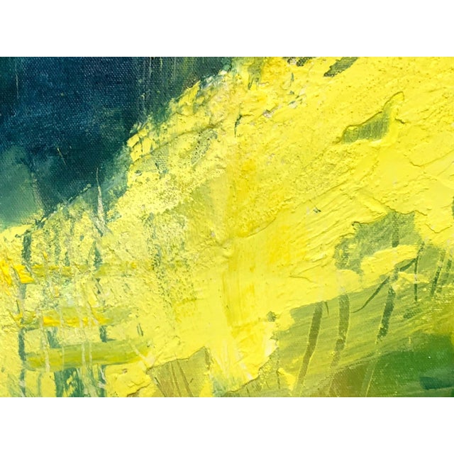Green Barbara Schauß, Lemon Spritz, Oil and Acrylic on Canvas For Sale - Image 8 of 10