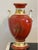 Vintage Noritake Red Porcelain Vase With Gilded Swan Handles – Japan, 1940s For Sale - Image 6 of 7