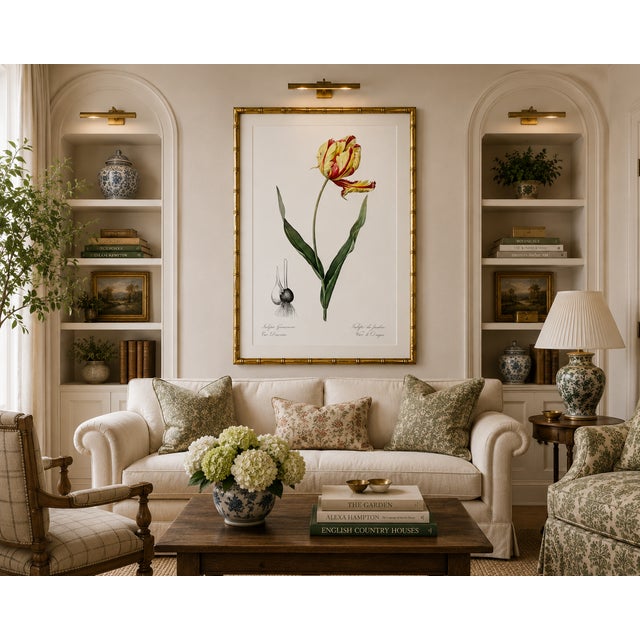 Didier's Tulip by Redouté, Vintage Botanical Art Print, 20" X 30" For Sale - Image 10 of 12