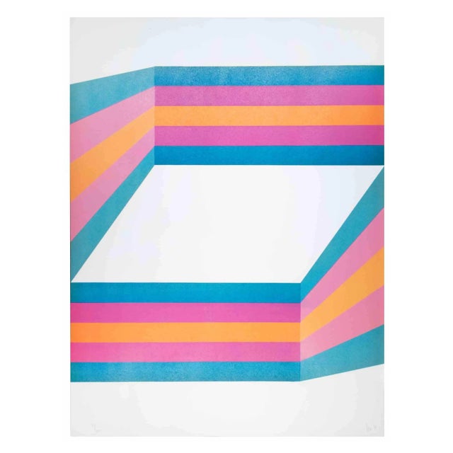 Renato Livi, Perspective, Lithograph, 1971 For Sale