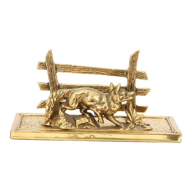 English Fox & Fence Letter Rack For Sale
