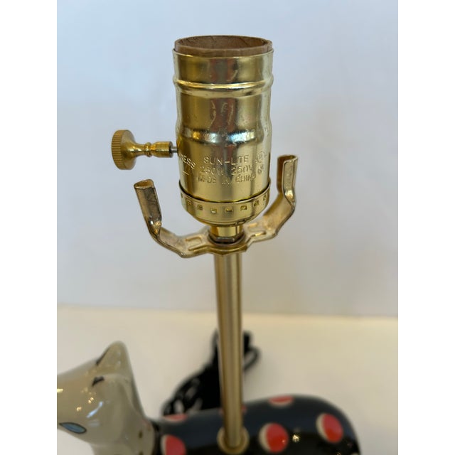 Ceramic Ceramic Llama Table Lamps -a Pair For Sale - Image 7 of 8