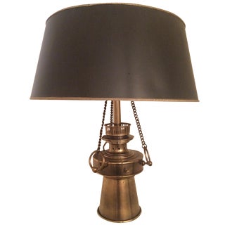 Stiffel Antique Brass Pendant Chandelier For Sale