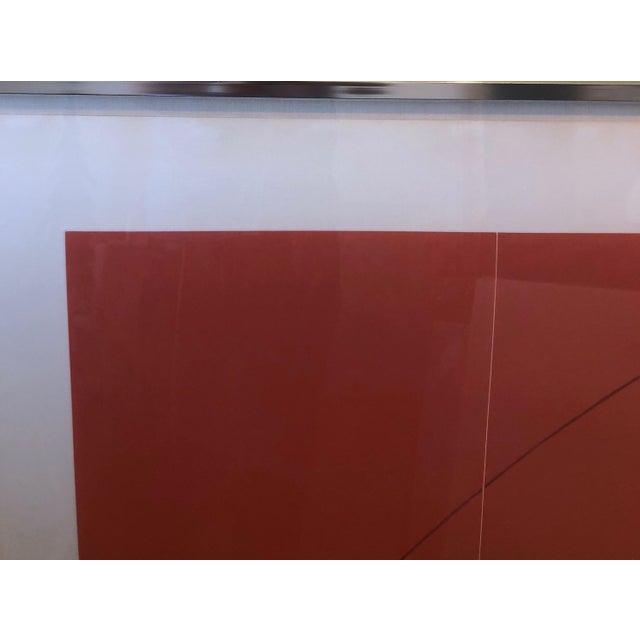 Red Robert MangoldLarge Aquatint Etching A Red Color MInimalist Abstract Etching Robert Mangold, 1979 For Sale - Image 8 of 11