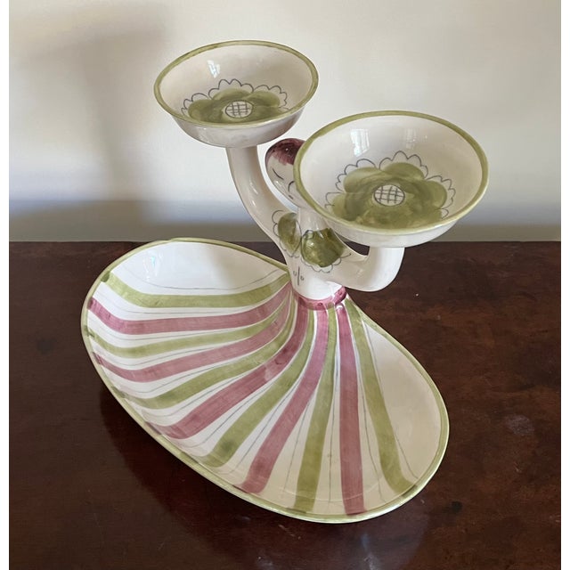 Mid-Century Modern California Pottery Figural Serving Dish by Hedi Schoop Signed & Dated 1961 For Sale - Image 10 of 17