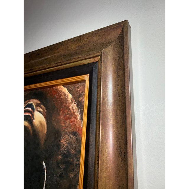 Original Oil Portrait by Nakazzi Hutchinson, Framed – Contemporary Jamaican Art For Sale - Image 6 of 9