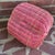 Wood Vintage Dusty Rose Painted Wicker Gathering Basket With Bamboo Handle For Sale - Image 7 of 8