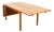 Oak Table with Two Drop-Leaf Extension Leaves For Sale