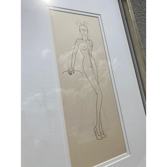 Illustration Vintage Fashion Illustration For Sale - Image 3 of 6