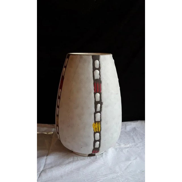 1960s Vintage German Ceramic Vase, 1960s For Sale - Image 5 of 6