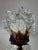 Amber and Clear Ice Glass Vase with Torn Crown Rim by Pertti Santalahti for Humppila, Finland, 1970s For Sale - Image 11 of 15