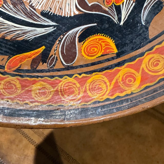 Folk Art Charger Decorative Terracotta Plate From Tonalá Mexico For Sale - Image 18 of 18