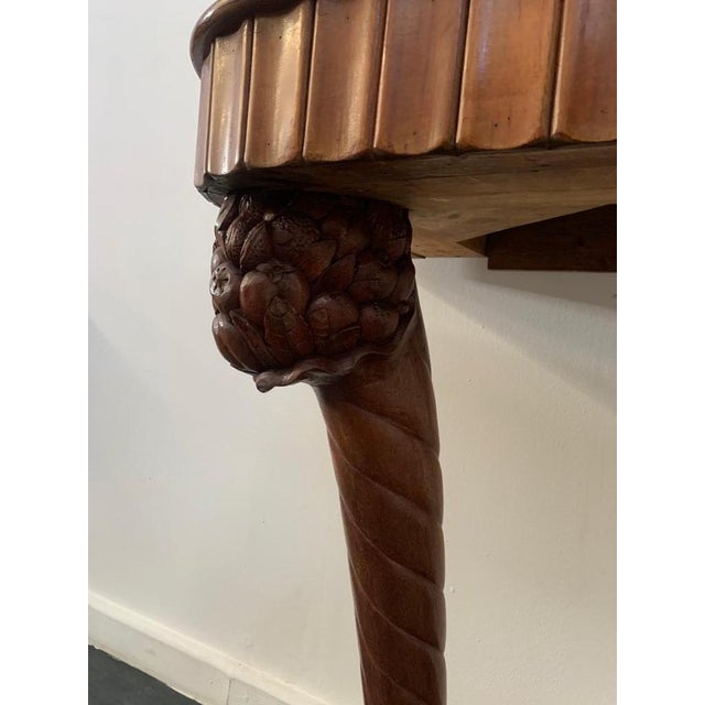 Art Dèco Console with Conucopia -Shaped Pilasters, 1930s, Set of 2 For Sale - Image 12 of 18