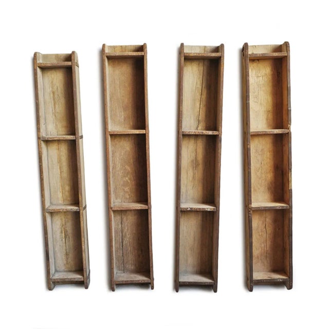 Wood Vintage Old Brick Wood Mold Large For Sale - Image 7 of 11