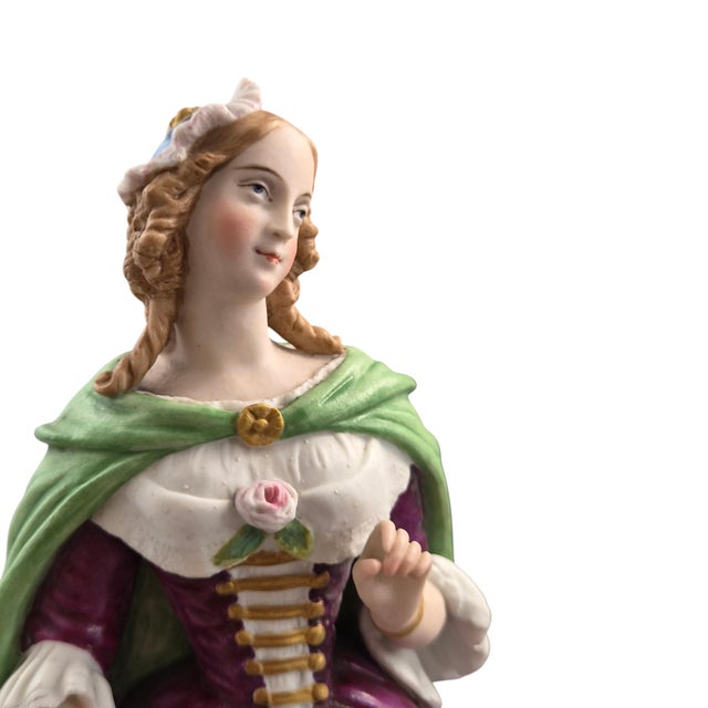 Letu and Mauger, Biscuit Porcelain Figures, 1860s, Ceramic, Set of 2 For Sale - Image 6 of 17