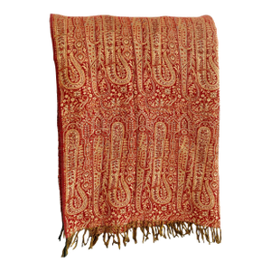 Rajastan Paisley Jacquard Wool Decorative Throw