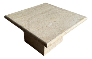 Italian Travertine Coffee Table, 1970s