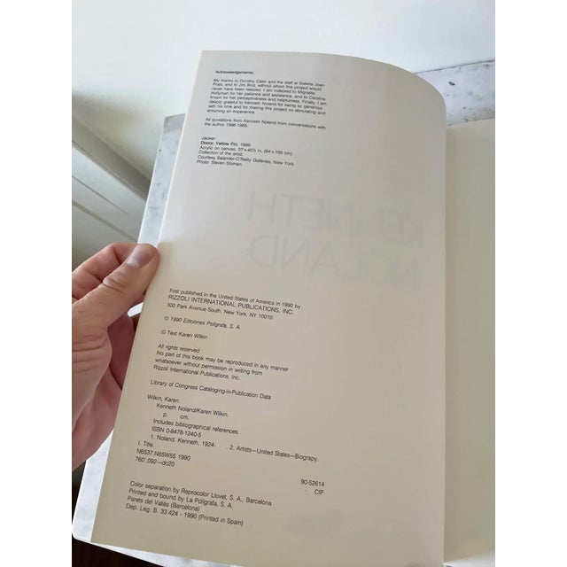Abstract Vintage Rizzoli Published Kenneth Noland Art Book by Karen Wilkin For Sale - Image 3 of 5