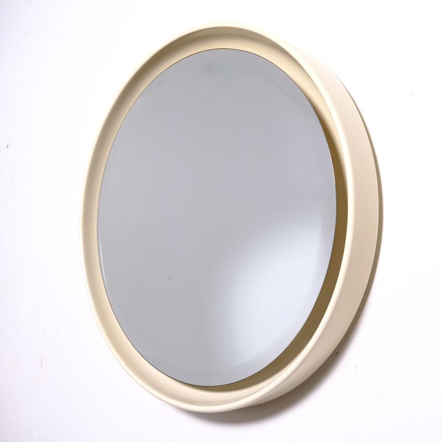 Spacen Age Backlit Mirror, Italy, 1970s For Sale - Image 4 of 18