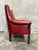 Traditional Vintage Leather Club Chair Oxblood Red Nailhead Regency Designer For Sale - Image 3 of 11