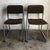 A pair of Vintage 1970s Italian Chrome chairs by The Otto Gerdau Company. Feature a Clean Utilitarian Minimalist design...