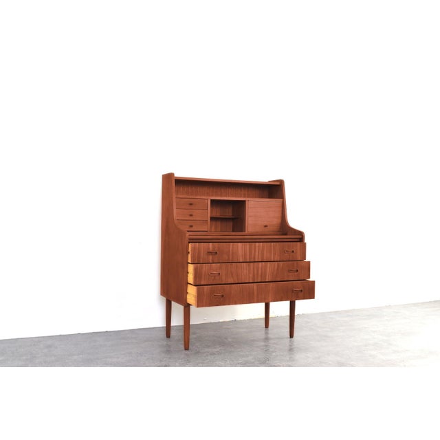 1960s Mid-Century Danish Teak Secretary, 1960s. For Sale - Image 5 of 18
