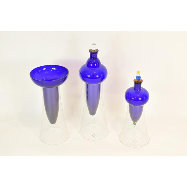 Triptych Vases by Carlo Nason, Italy, 1990, Set of 3 For Sale - Image 3 of 8