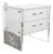 Mid Century Modern Nightstand 2 Drawers Lucite White 1970s Vintage Groovy Retro For Sale