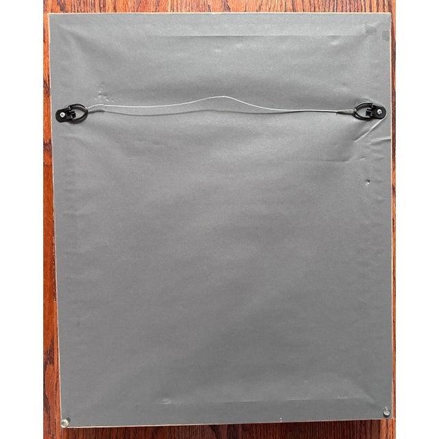 Vintage Pastel Nude Portrait Original Framed Art This beautiful pastel (or colored pencil?) on paper features the back...