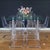 Vintage pair of Lucite glacier iceberg dining table or desk base in the style of Lion in Frost, designed by Leon Frost,...